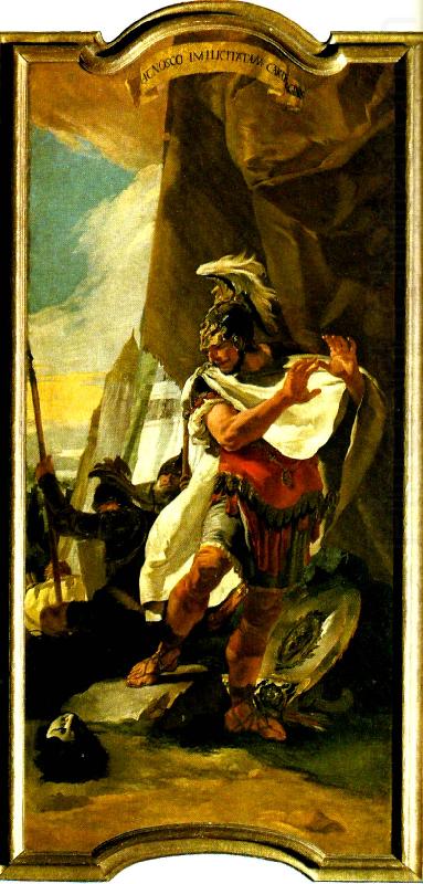 konsul lucius brutus dod och hannibal igenkannande hasdrubals huvud, Giovanni Battista Tiepolo